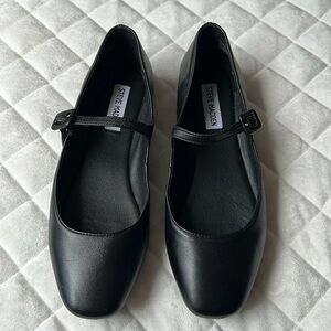 Steve Madden Madden Girl Ballet Flats Black Mary Jane’s Womens Size 8